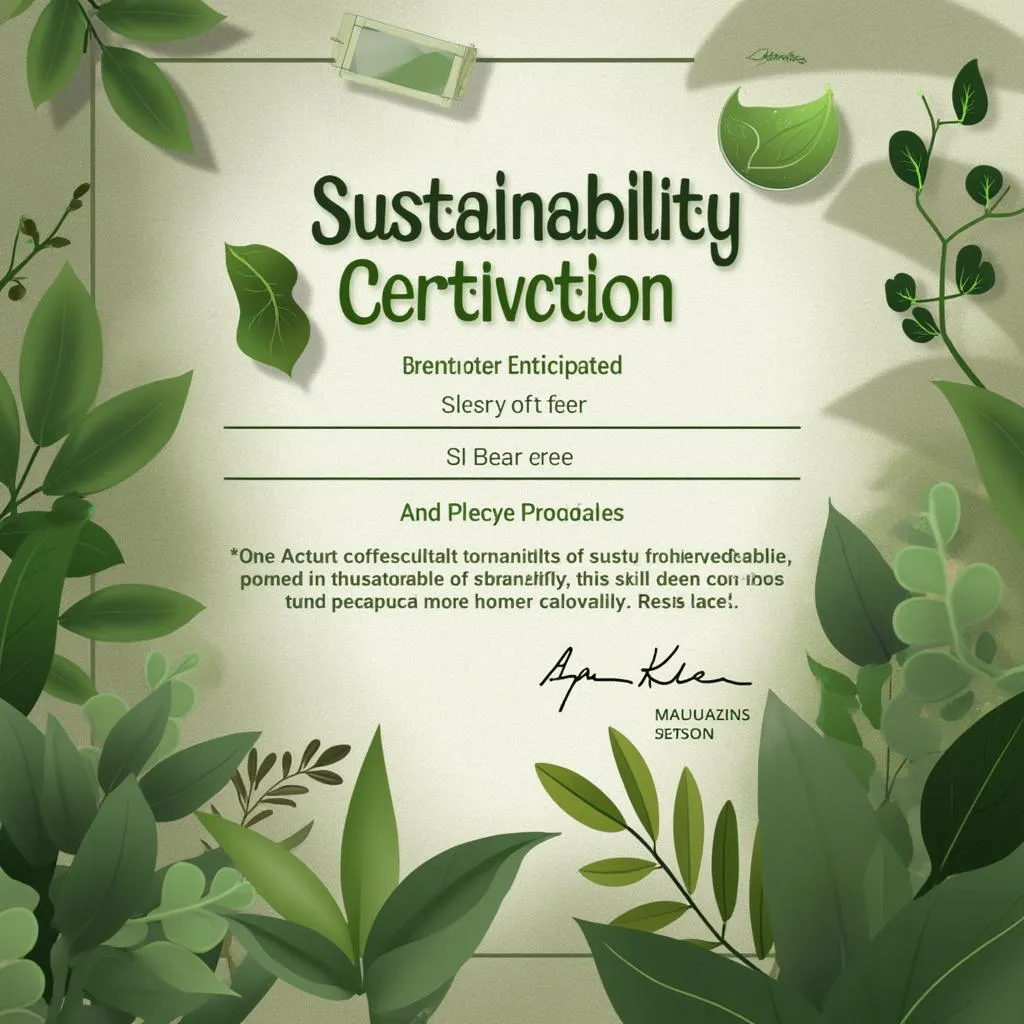 Certificación de Sostenibilidad